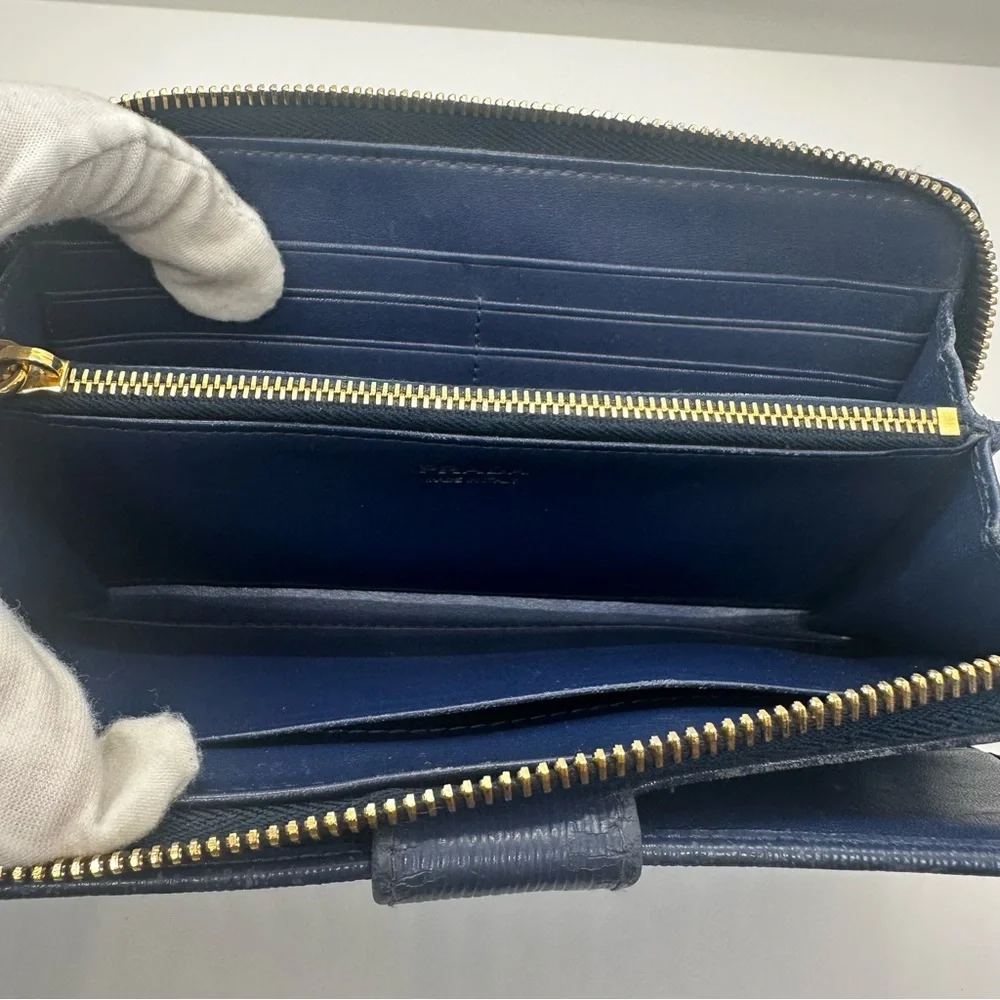 Prada | Vitello Move Saffiano Leather Gold Hardware Long Continental Wallet